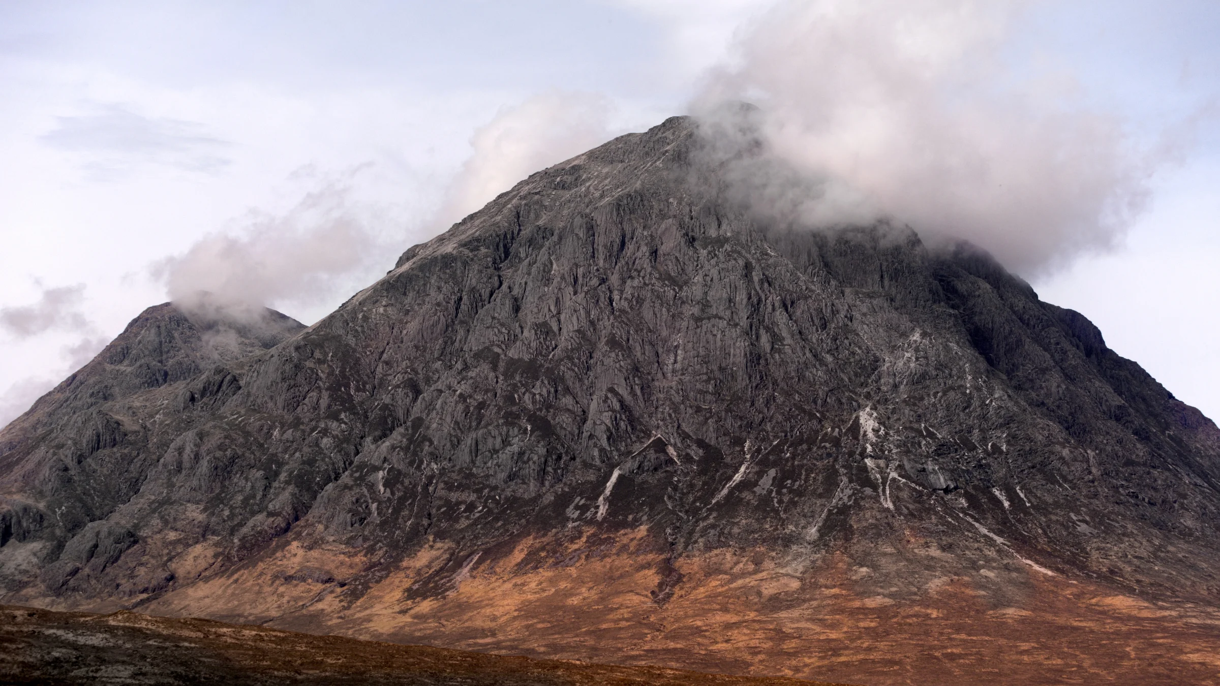 There's a strong chance this image contains the following subjects: landscape,  travel,  nature,  scotland,  highlands,  scottishhighlands,  buachailleetivemor,  glencoe. The photographer has provided the following description: In the heart of Glencoe lies this beauty....Buachaille Etive Mor Photographer_name: Chris Michael. Title: Buachaille Etive Mor. The photographer has provided the following description: In the heart of Glencoe lies this beauty....Buachaille Etive Mor Make: fujifilm. Model: X-T5. Technical: 55-200mm. Published: 2025-09-08 21:39:14