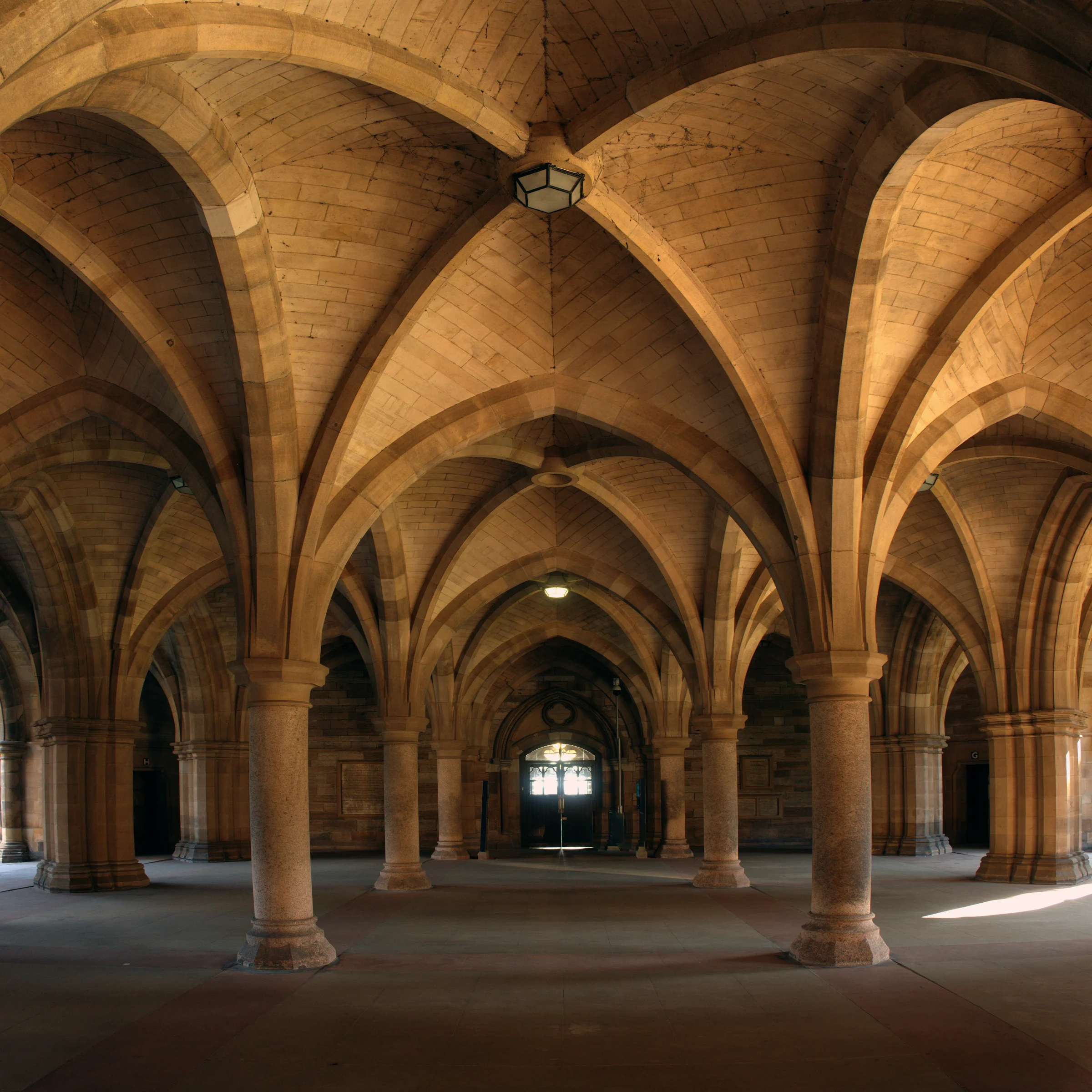 There's a strong chance this image contains the following subjects: architecture,  scotland,  arch. The photographer has provided the following description: Glasgow University's 