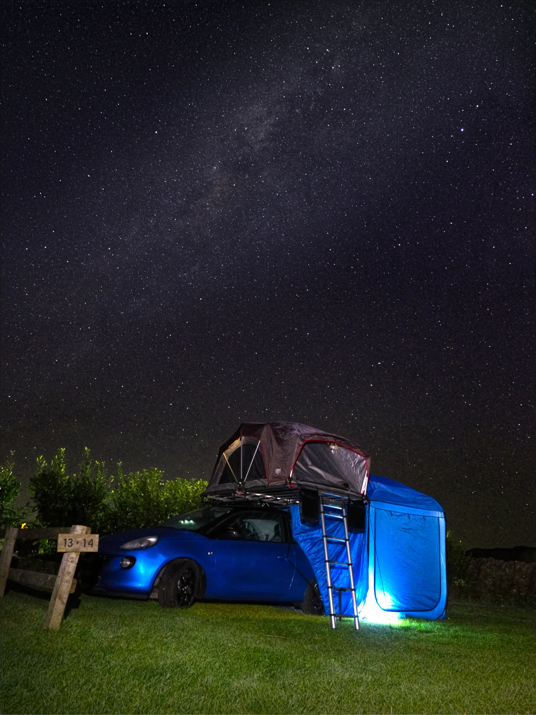 There's a strong chance this image contains the following subjects: sky,  stars,  milkyway,  moon,  astronomy,  galaxy,  cumbria. The photographer has provided the following description: At Burn's Farm in Keswick, and the stars are out along with a faint Milky Way. This photo was liked and commented on (on Instagram) by none other than British astronaut Tim Peake! Photographer_name: Chris Michael. Title: Camping Under The Stars. The photographer has provided the following description: At Burn's Farm in Keswick, and the stars are out along with a faint Milky Way. This photo was liked and commented on (on Instagram) by none other than British astronaut Tim Peake! Make: fujifilm. Model: X-T5. Technical: 16-80mm. 20 second shot. . Published: 2025-09-07 22:58:32