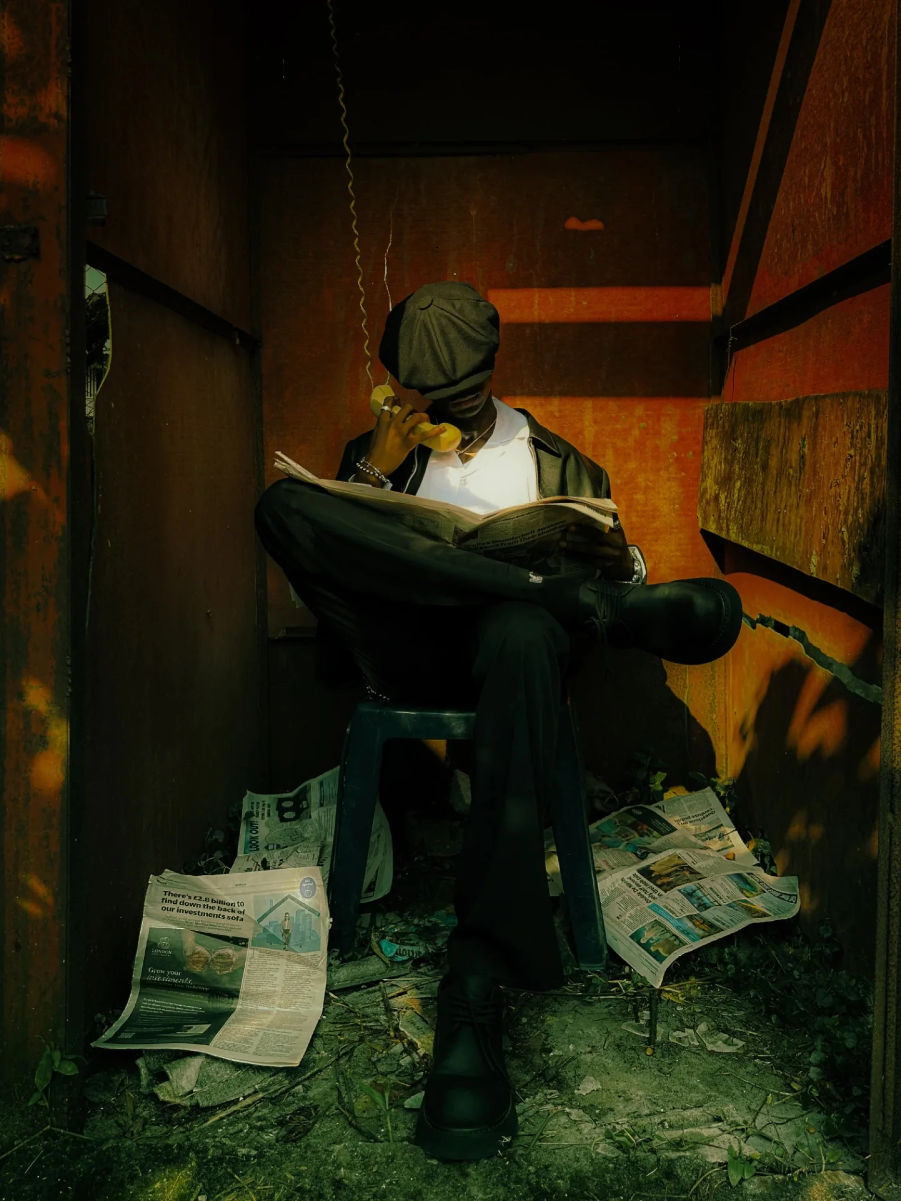There's a strong chance this image contains the following subjects: portrait. The photographer has provided the following description: A study in solitude, silence, and style. Source: https://www.instagram.com/soul_focus60/ Photographer_name: Andrew Ochuko. Title: VERDIGRIS. The photographer has provided the following description: A study in solitude, silence, and style. Published: 2025-10-12 15:12:54